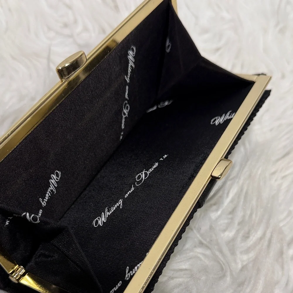 WHITING & Davis Black Mesh Clutch